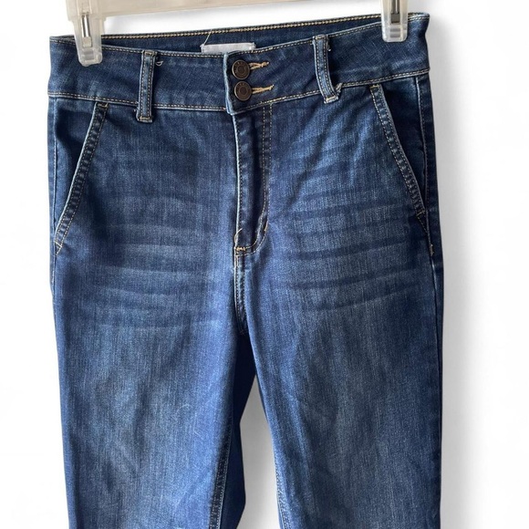 Cello Dark Blue bootcut Jean with raw hem - Picture 3 of 5